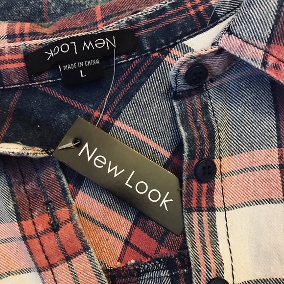 NWT Plaid Shirt Dress - Picture 4 of 4